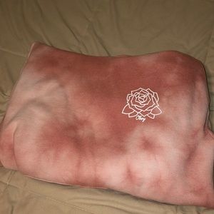 Pink Tye Dye Obey Flower Hoodie
